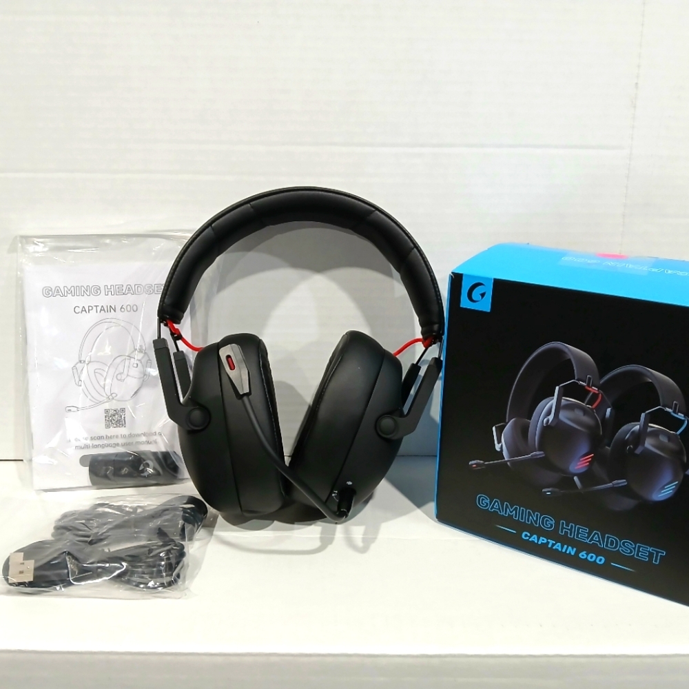 Black Gaming Headset with Box. Captain 600